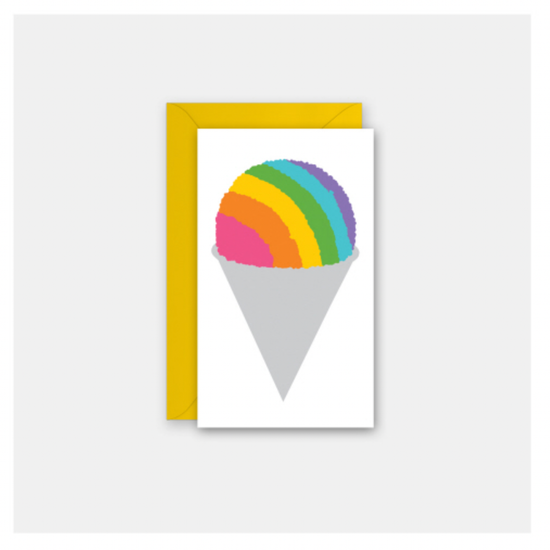 enclosure card - snow cone by rock scissor paper