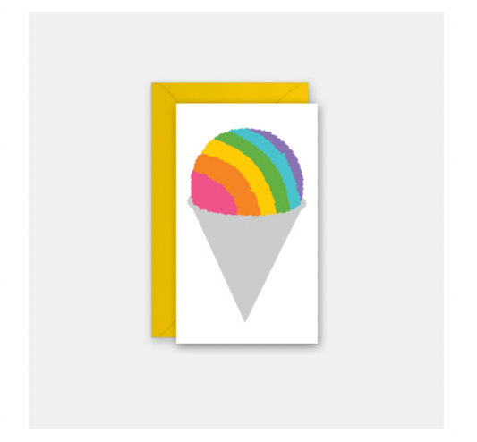 enclosure card - snow cone by rock scissor paper