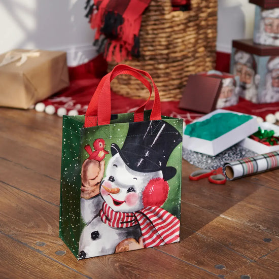 bag - daily tote - retro snowman by primitives by kathy