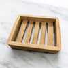 soap dish - natural bamboo - large shelf by plenty