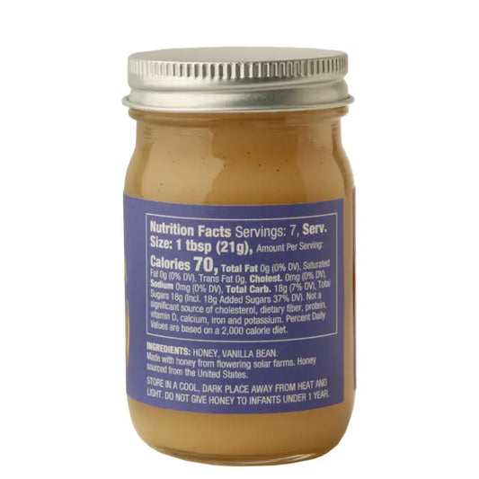 condiment - vanilla honey spread - solar grown™ by clif family napa valley