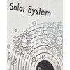 art print - letterpress - 8x8" - solar system map by archie's press