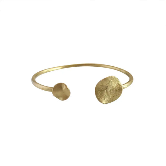 bracelet - solaris cuff - gold by worldfinds