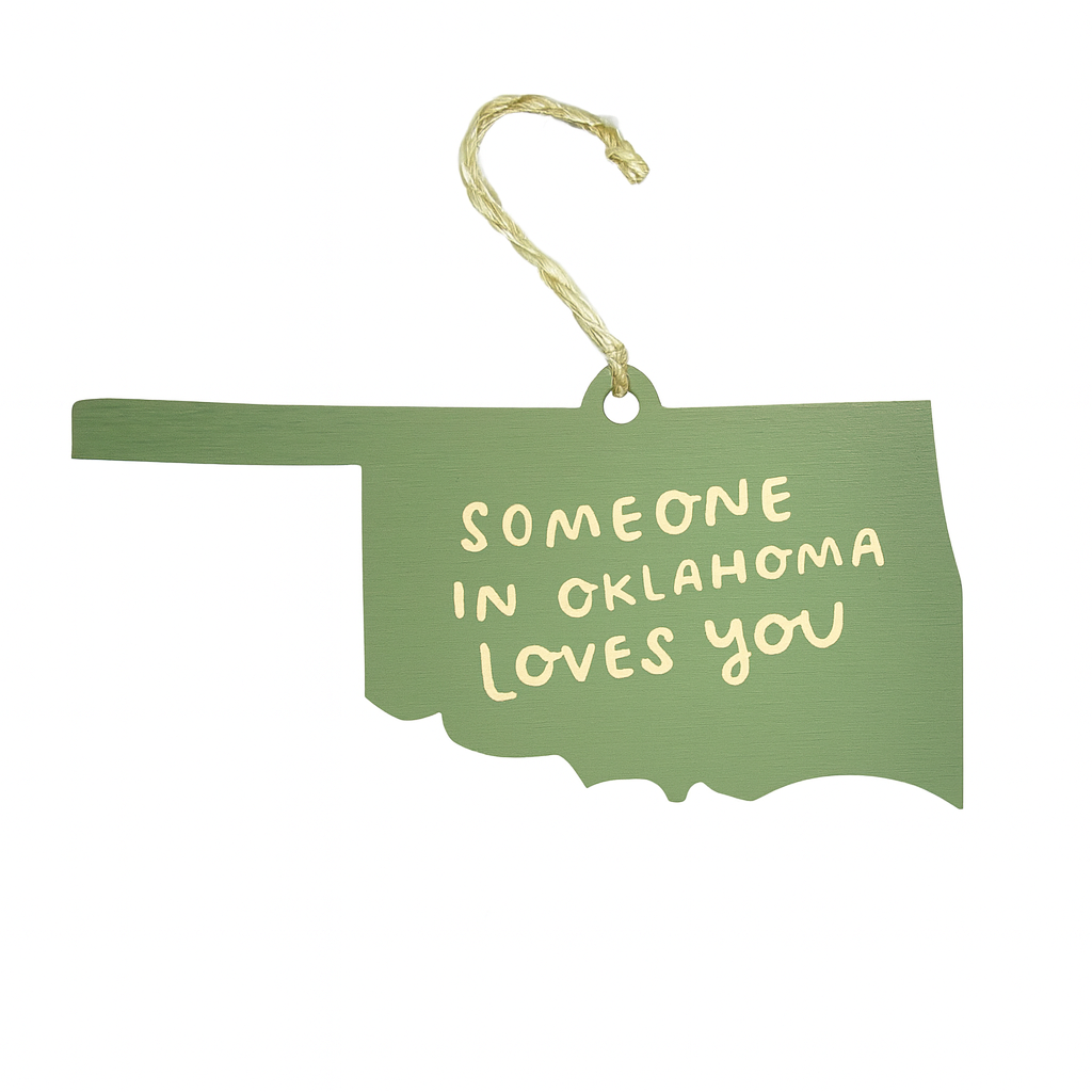 ornament - someone in oklahoma loves you by snowmade