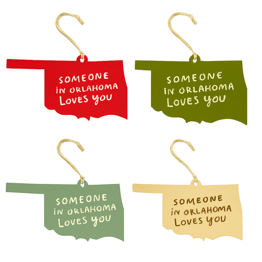 ornament - someone in oklahoma loves you by snowmade