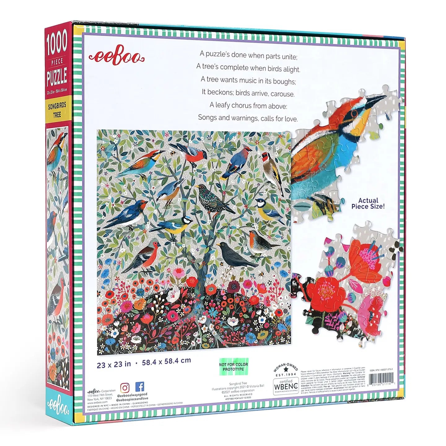 puzzle - 1000-piece - songbirds by eeboo
