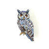 brooch pin - southern white faced owl by trovelore