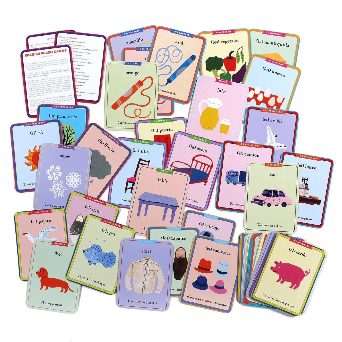 flash cards - spanish vocabulary by eeboo