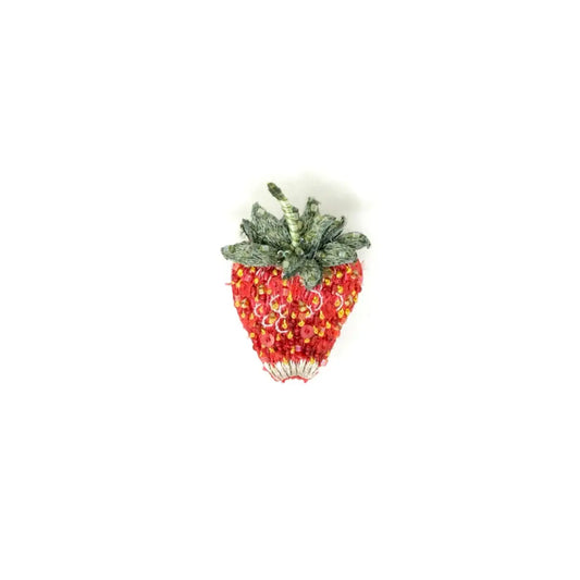 brooch pin - sparkle strawberry by trovelore
