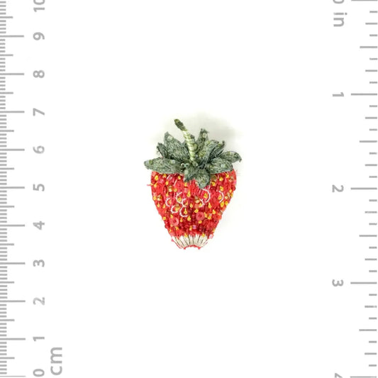 brooch pin - sparkle strawberry by trovelore