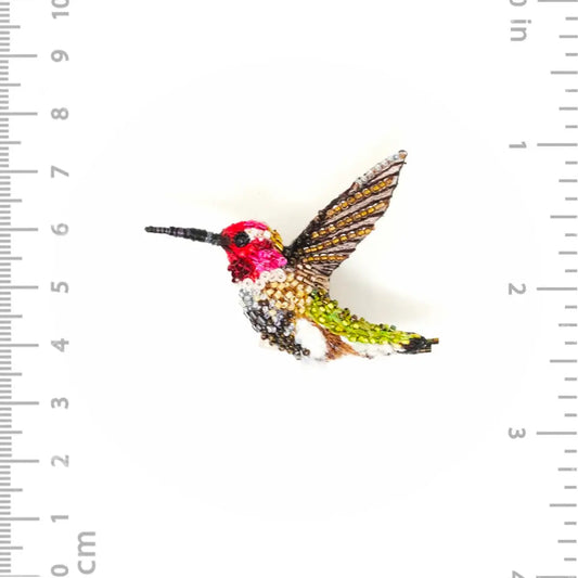 brooch pin - sparkling hummingbird by trovelore