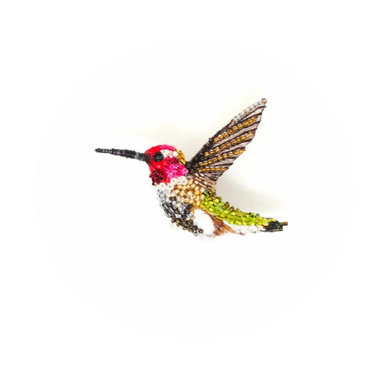 brooch pin - sparkling hummingbird by trovelore
