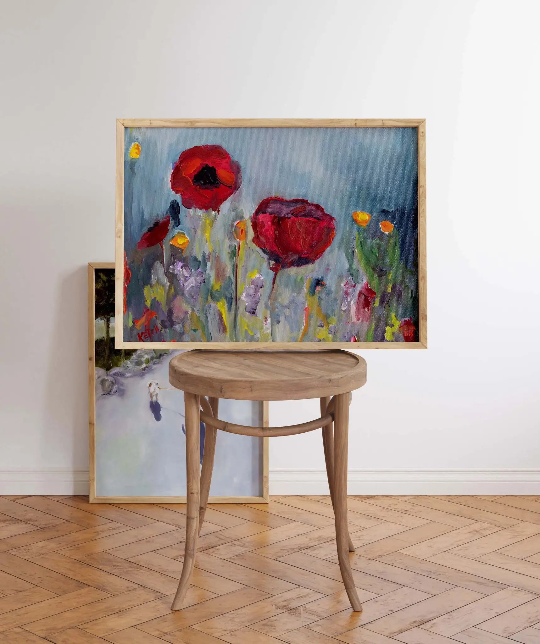 art print - "spark" (red poppies) by mary james ketch studio