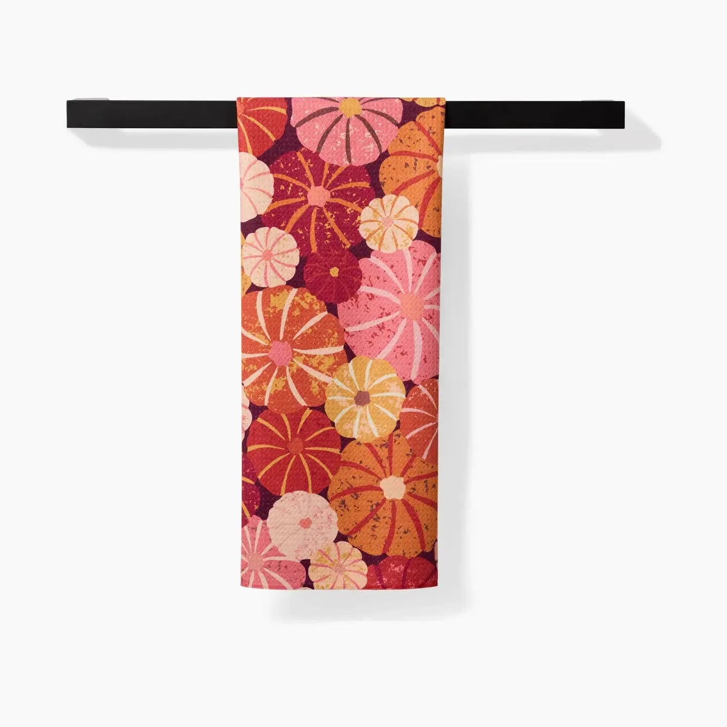 tea towel - microfiber autumn - spicy pumpkins by geometry house
