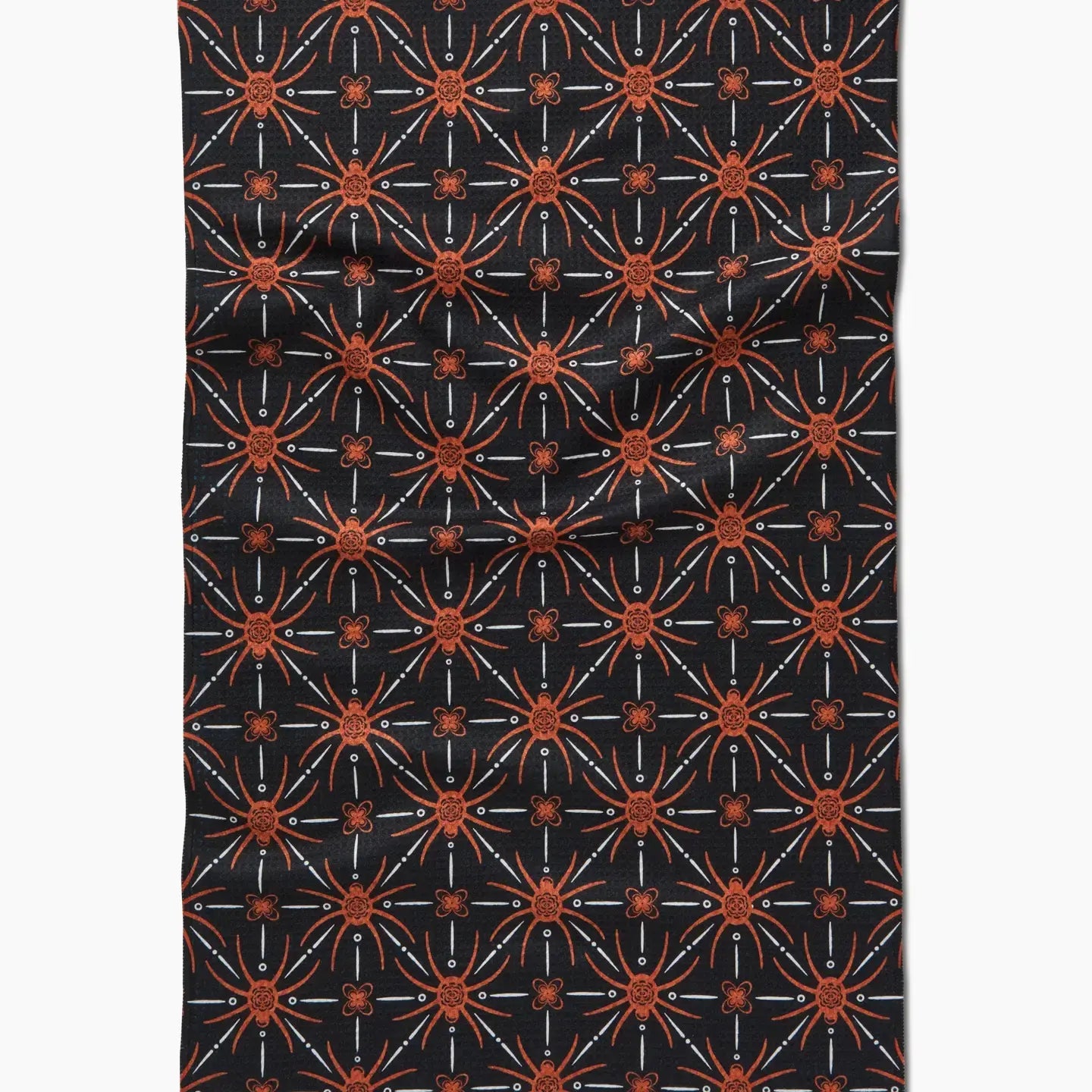 tea towel - microfiber halloween - spider geometric by geometry house
