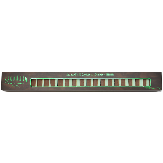 candy - chocolate dinner mints - tube box by spokandy chocolatier
