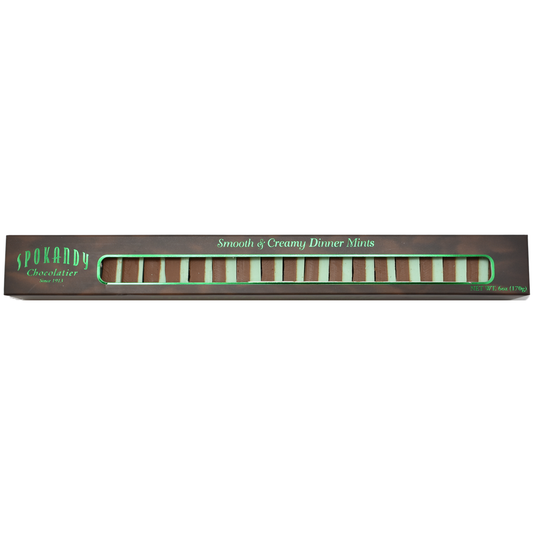 candy - chocolate dinner mints - tube box by spokandy chocolatier