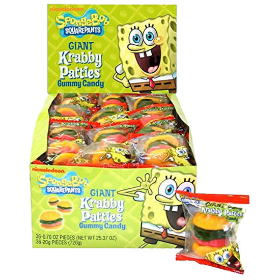 candy - giant krabby patties gummy by redstone foods inc