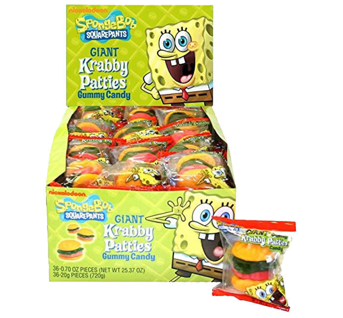 candy - giant krabby patties gummy by redstone foods inc