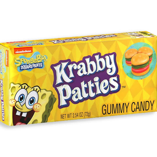 candy - spongebob krabby patties - theater box by redstone foods inc