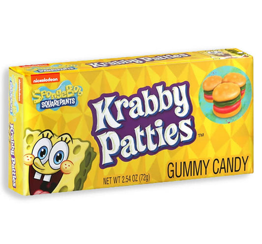 candy - spongebob krabby patties - theater box by redstone foods inc
