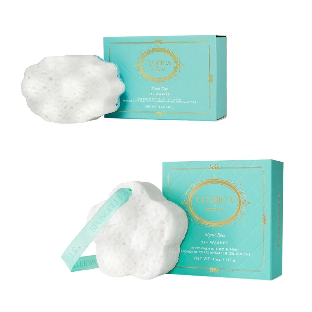 sponge buffer - infused mystic rose by spongelle llc