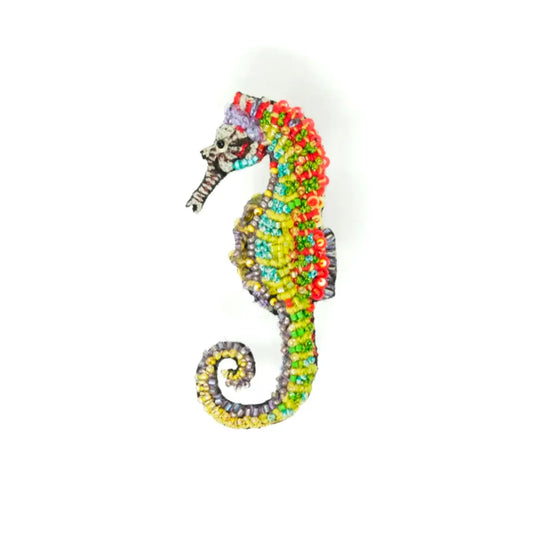 brooch pin - spotted seahorse by trovelore