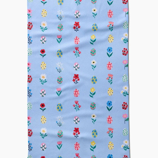 tea towel - microfiber - spring wildflowers by geometry house