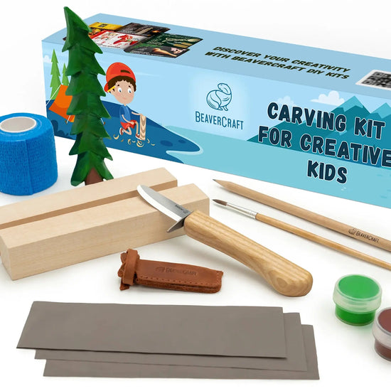 kit - carving - spruce tree by beavercraft