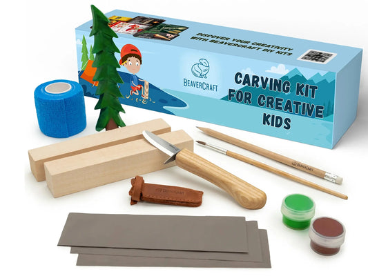 kit - carving - spruce tree by beavercraft
