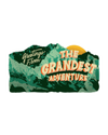 plaque card - greetings from the grandest adventure by gibbs smith