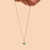 necklace - boot & spur - 18kgp enamel by peter and june
