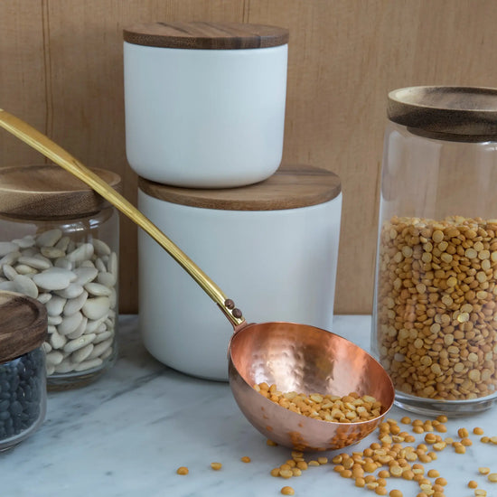 ladle - camden - hammered copper by be home