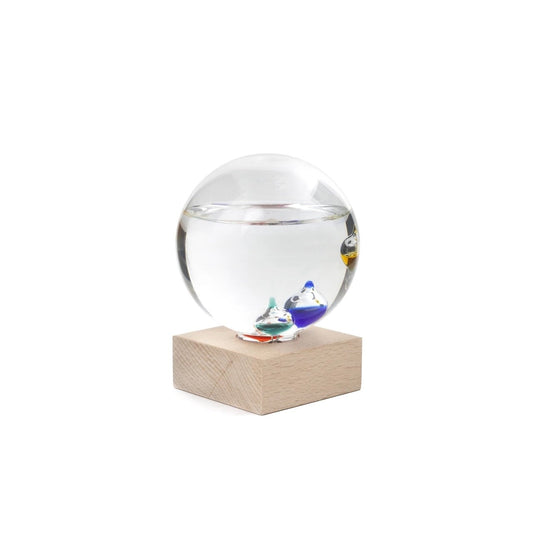 galileo thermometer - glass globe by kikkerland