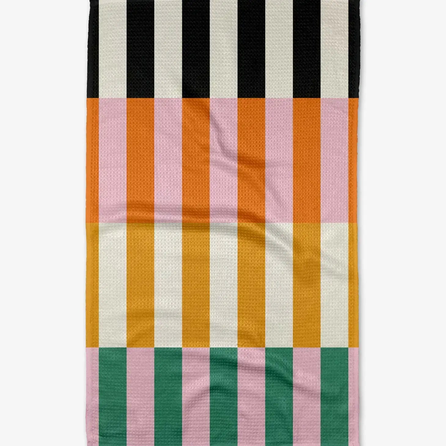 microfiber tea towel - stacked stripes by geometry house
