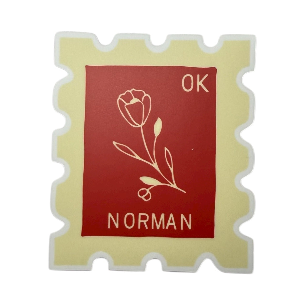 sticker - vinyl - stamp - norman ok - heirloom by ruff house print shop