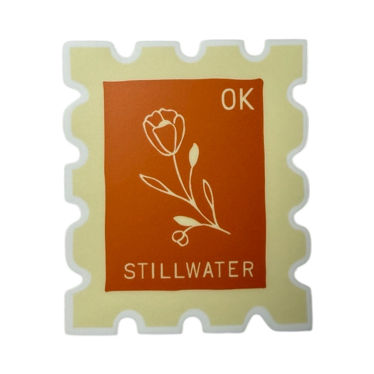 sticker - vinyl - stamp - stillwater ok - monarch by ruff house print shop