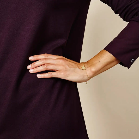 bracelet - star - gold - just trade by worldfinds