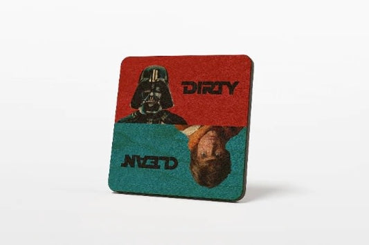 dishwasher magnet - darth vader/luke skywalker (star wars) by american brand studio