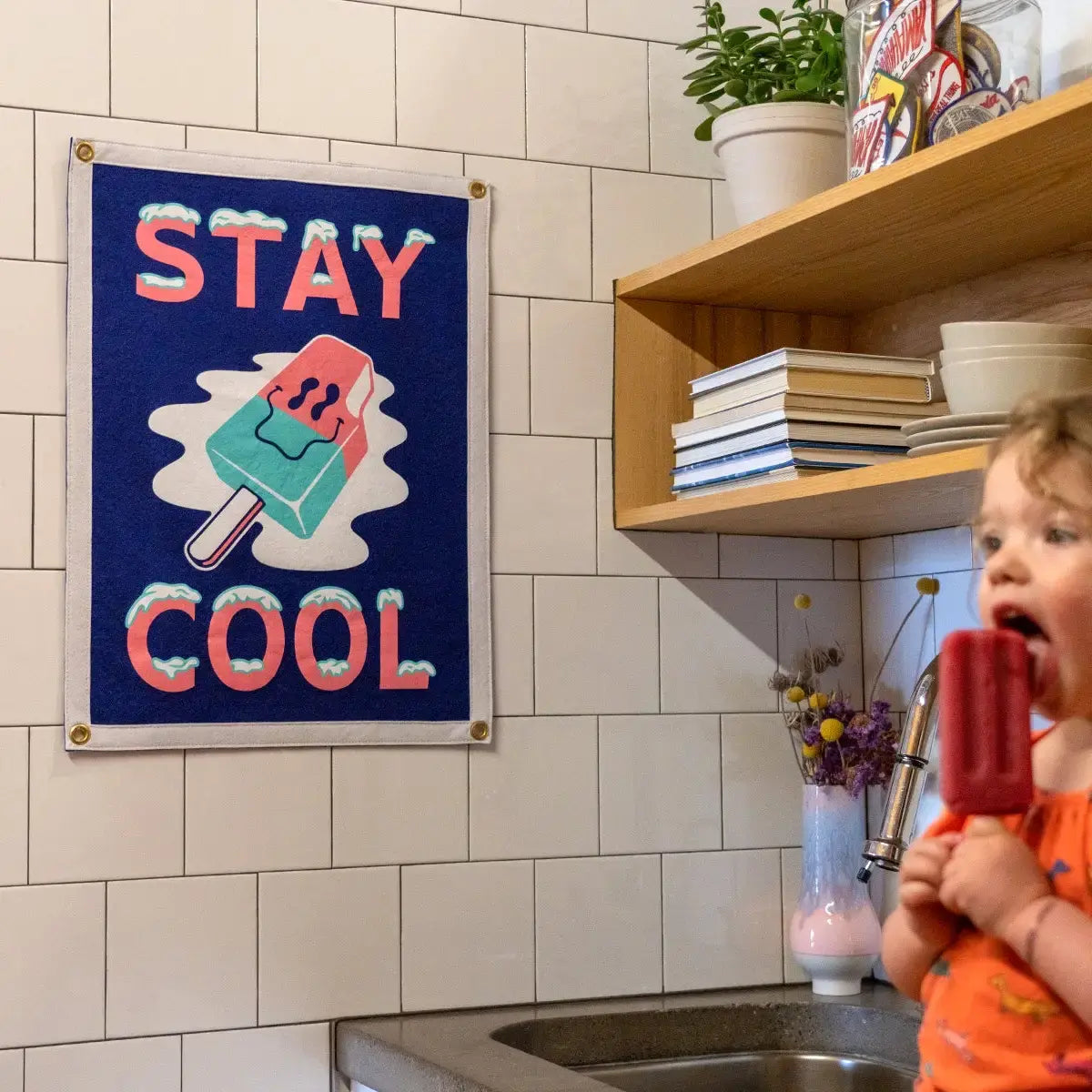 banner - camp flag - stay cool by oxford pennant