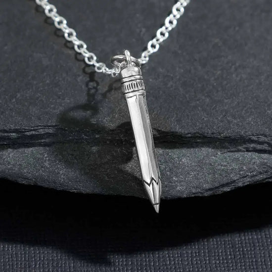 necklace - sterling no 2 pencil 18" by nina designs