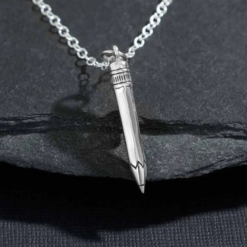 necklace - sterling no 2 pencil 18" by nina designs