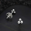 earring set - sterling 3 dots post by nina designs