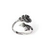 ring - adjustable oak & acorn - sterling silver by nina designs