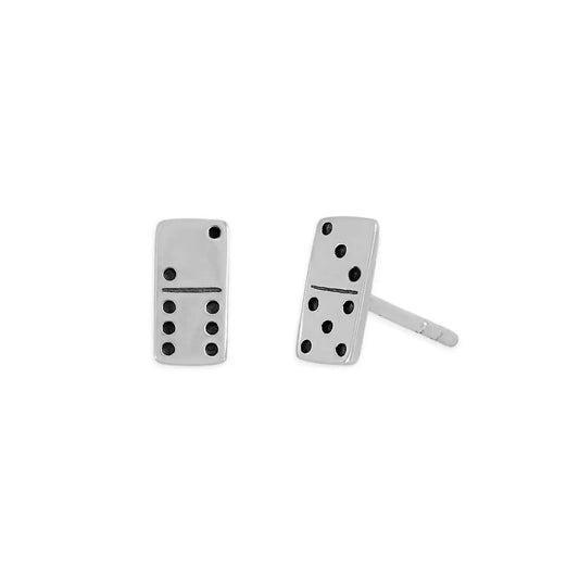 earring set - sterling domino post by nina designs