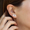 earring set - sterling domino post by nina designs