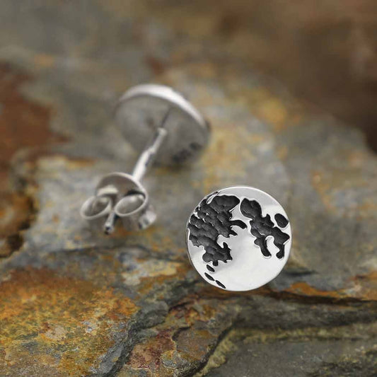 earring set - full moon post - sterling by nina designs