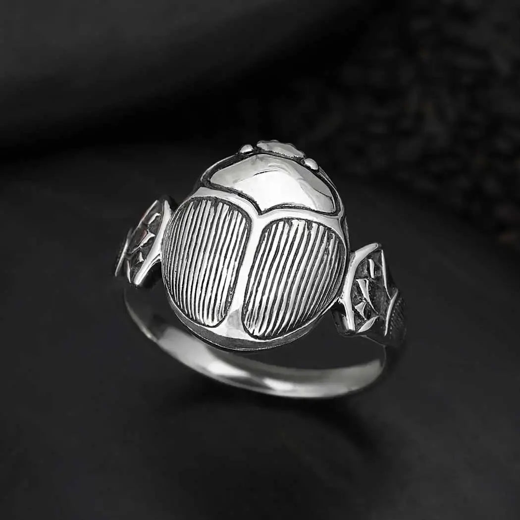 ring - scarab - sterling silver by nina designs