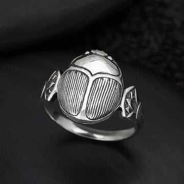 ring - scarab - sterling silver by nina designs