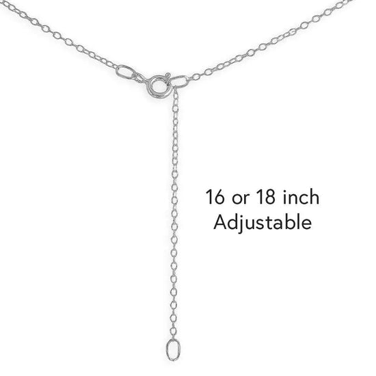 necklace - scissors charm 16-18" - sterling silver by nina designs